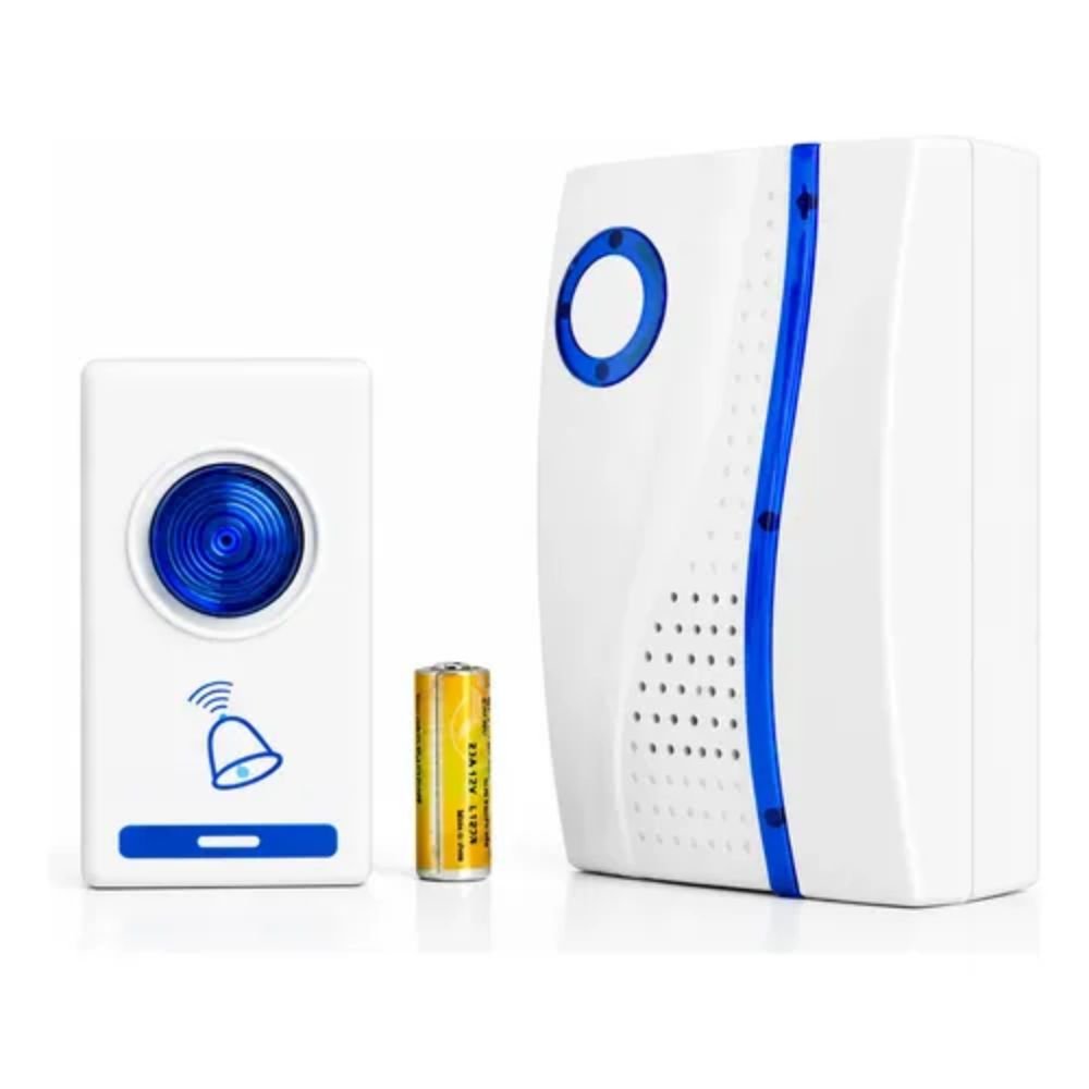 Campainha Sem Fio Digital Wireless 32 Toques Alcance 10 Metros com Pilha