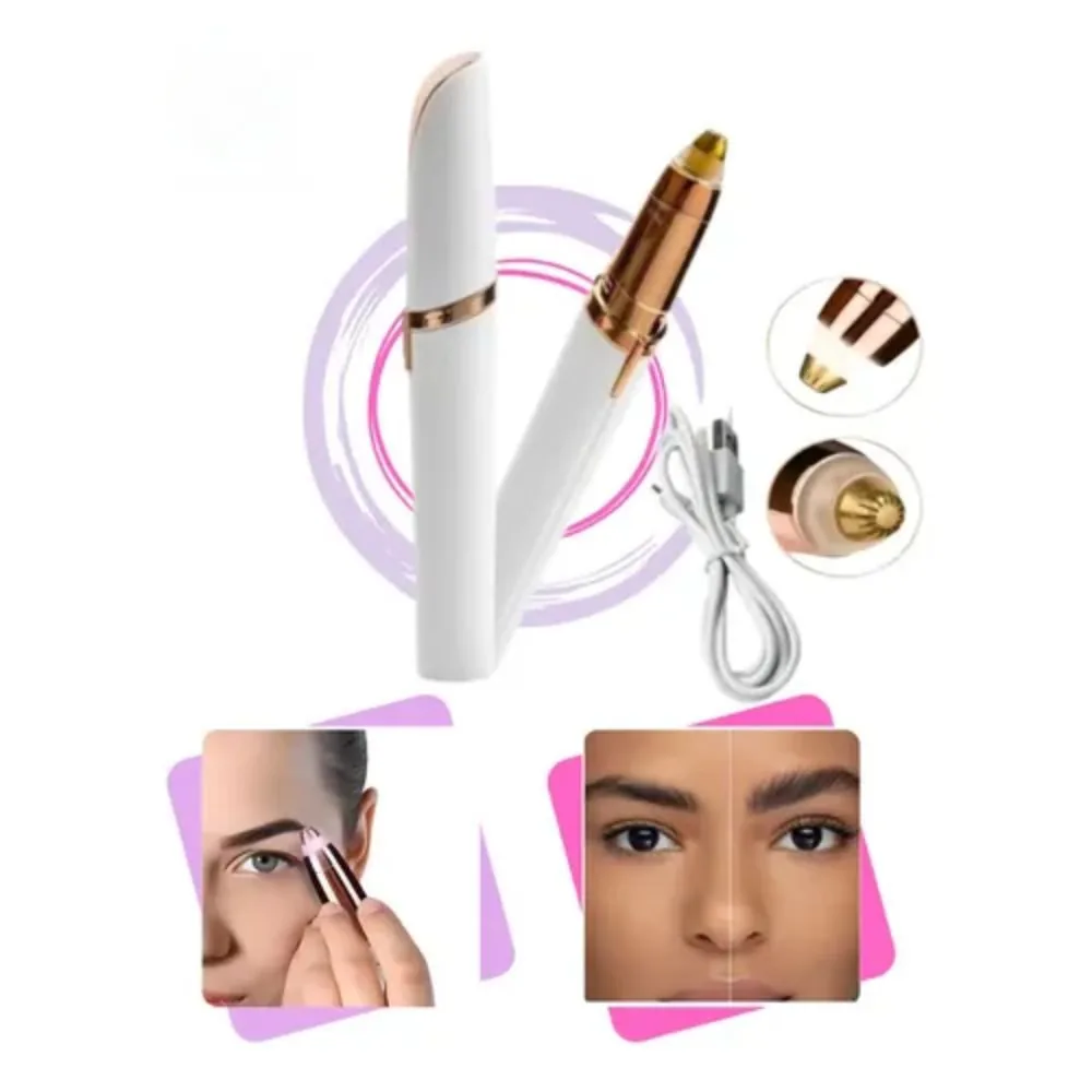 Caneta Depiladora para Sobrancelha Usb Recarregável Indolor Flawless Brows