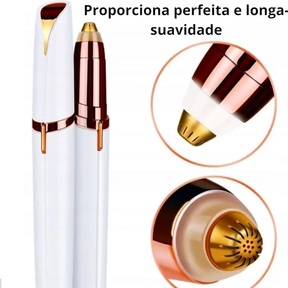 Caneta Depiladora para Sobrancelha Usb Recarregável Indolor Flawless Brows