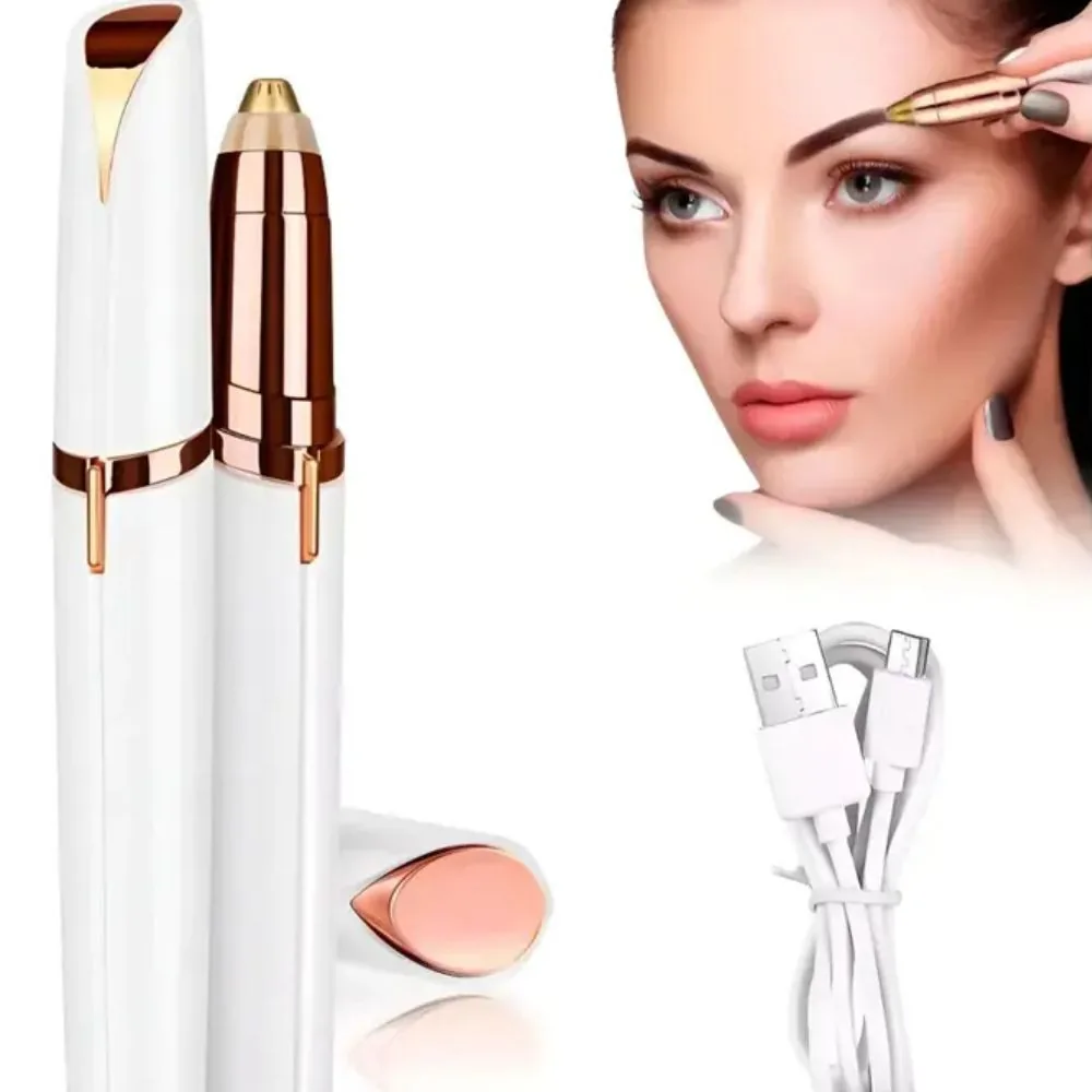 Caneta Depiladora para Sobrancelha Usb Recarregável Indolor Flawless Brows
