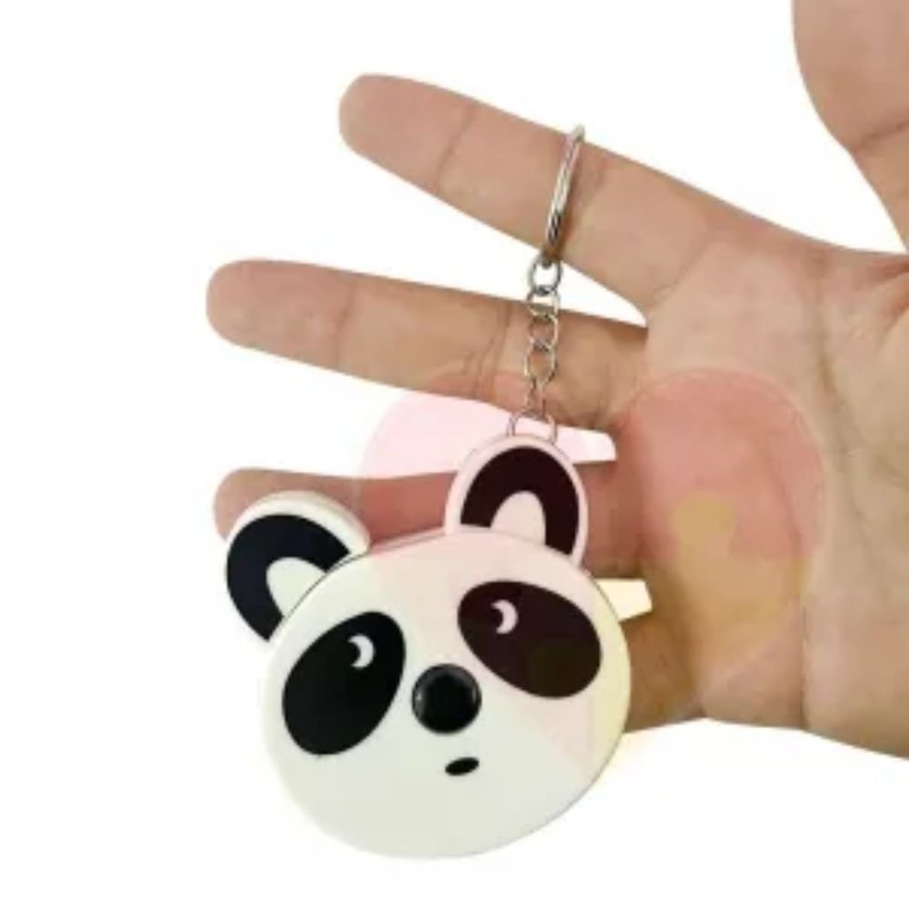 Chaveiro com Fita Métrica Bichinho Retrátil 1,50m 150cm Portátil Infantil