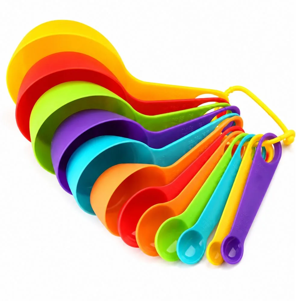 Conjunto de Colheres Medidoras 6 Peças Xicaras de Medida Plástico