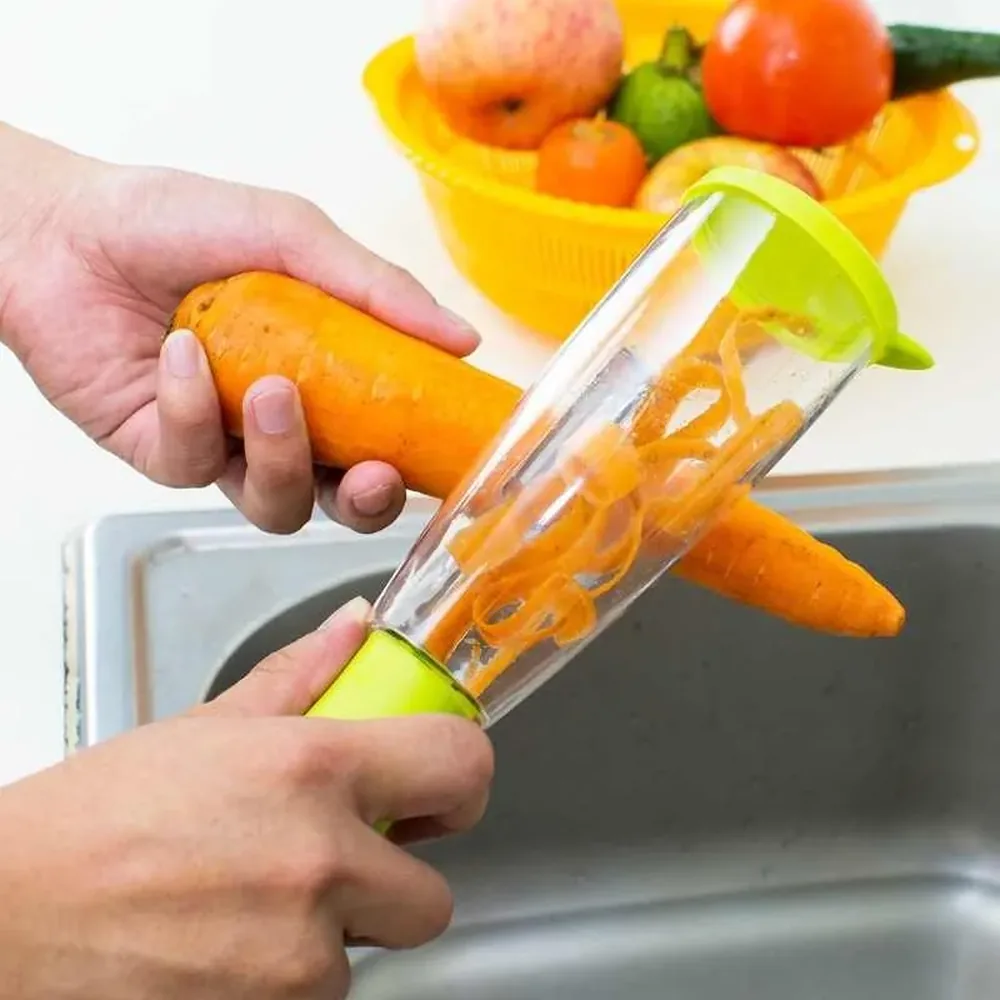 Descascador de Alimentos Frutas e Legumes com Compartimento