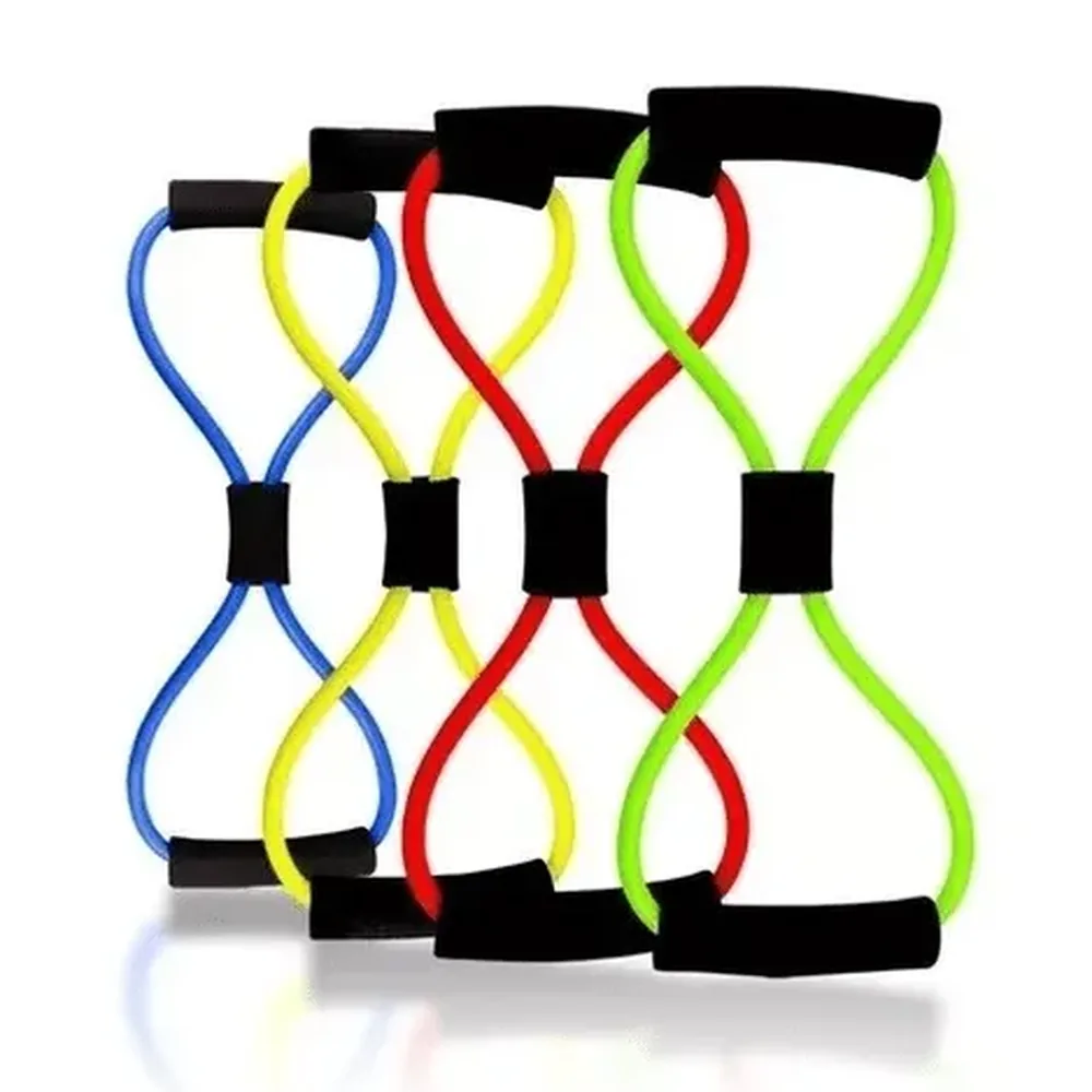 Elástico Extensor de Tensão Formato 8 para Exercícios Ombro Braço Glúteo