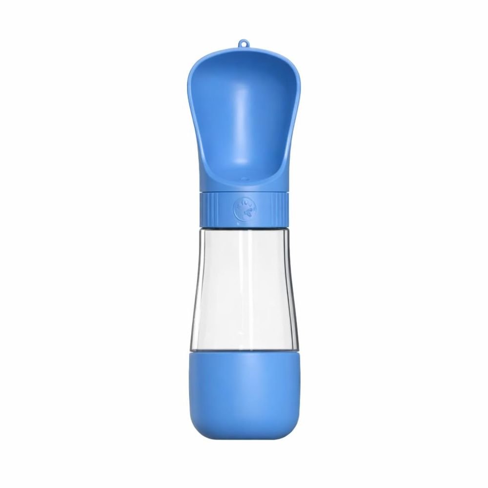 Garrafa Bebedouro Pet Portátil 2 em 1 Água e Ração para Cães 490ml Passeio