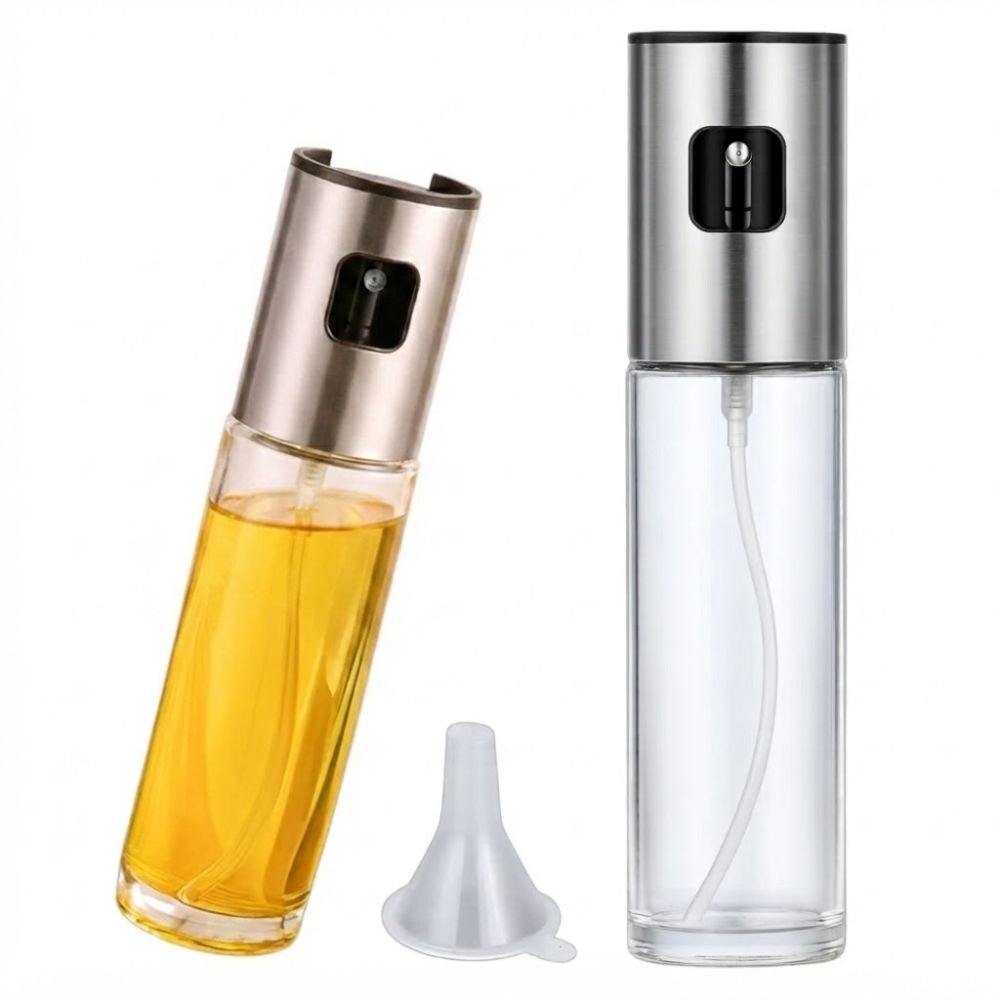 Kit 2 Pulverizadores Spray Azeite Vinagre 100ml Vidro Para Temperos
