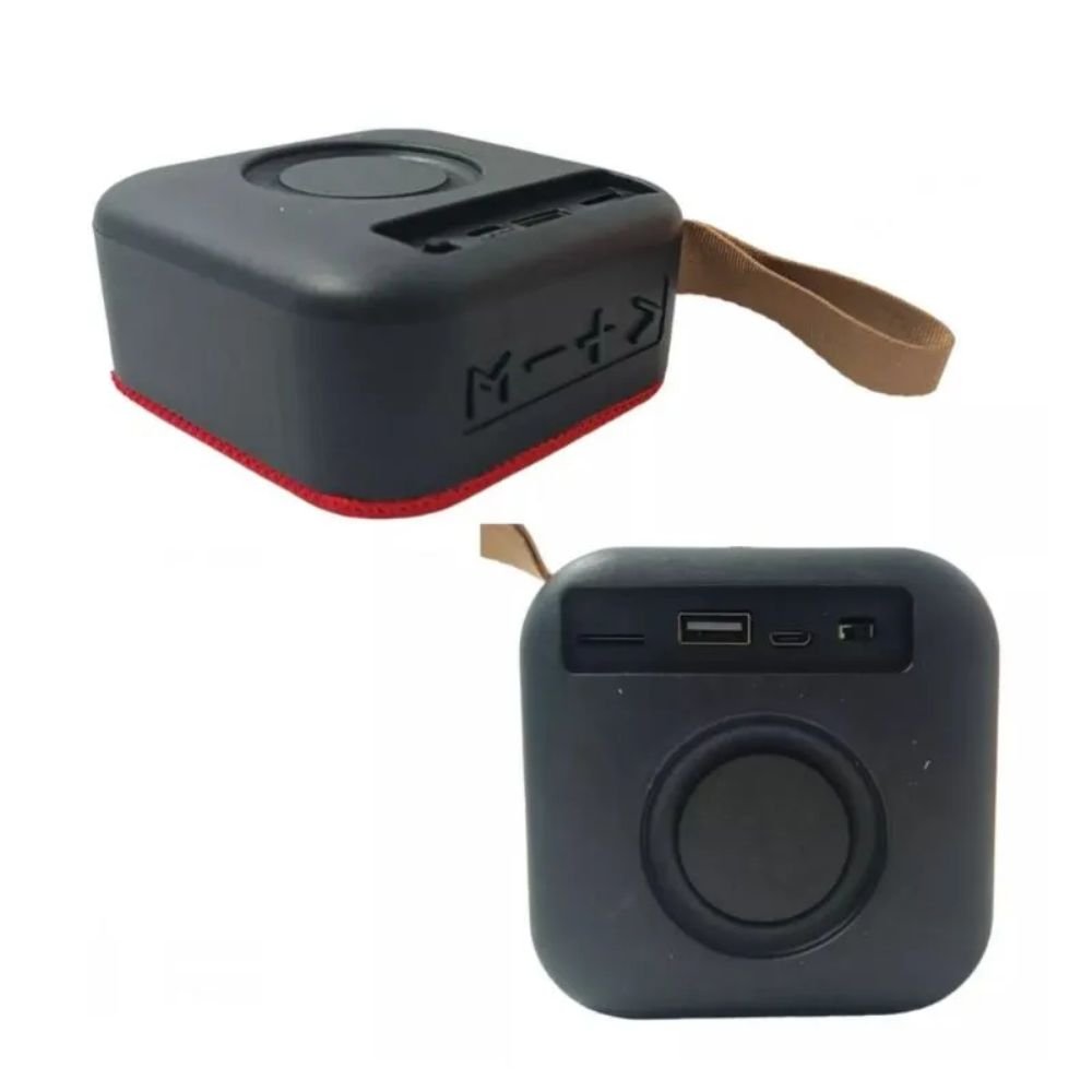 Kit 5 Mini Caixas de Som Bluetooth 5w Portátil com Alça Rádio Fm Usb Tf