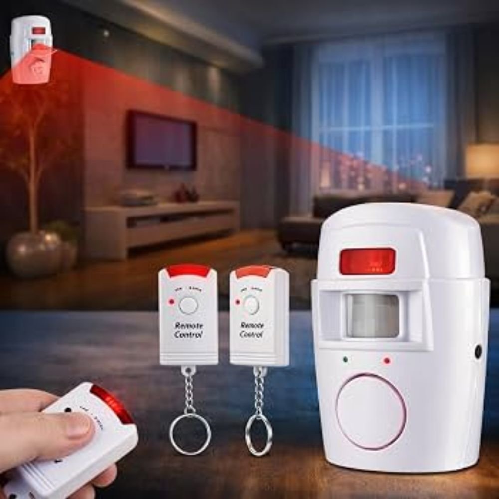 Kit Alarme Residencial Sem Fio com Sensor de Presença 2 Controles Remotos