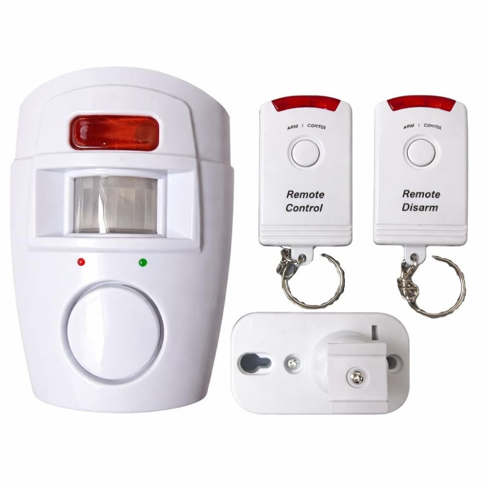 Kit Alarme Residencial Sem Fio com Sensor de Presença 2 Controles Remotos