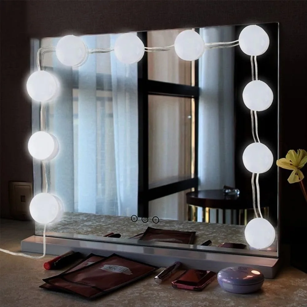 Kit Luz Camarim Led Autocolantes 3 Cores 10 Lâmpadas