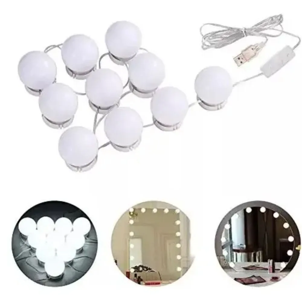 Kit Luz Camarim Led Autocolantes 3 Cores 10 Lâmpadas