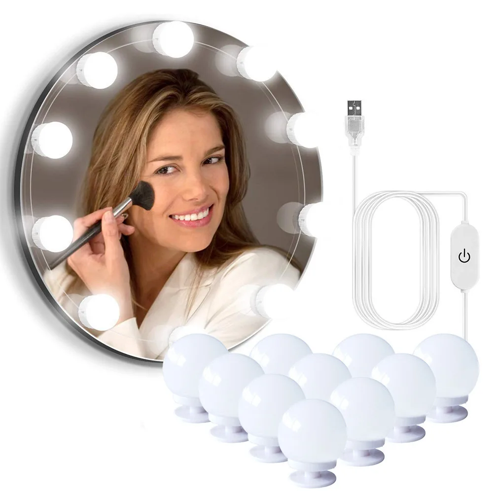 Kit Luz Camarim Led Autocolantes 3 Cores 10 Lâmpadas