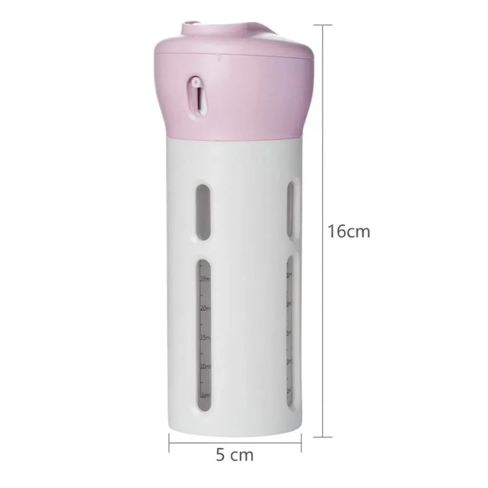 Kit para Viagem Dispenser 4 em 1 para Shampoo Sabonete e Cremes