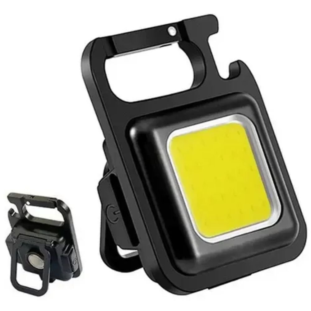 Lanterna Led Multifuncional de Bolso Recarregável Usb com Imã Mosquetão