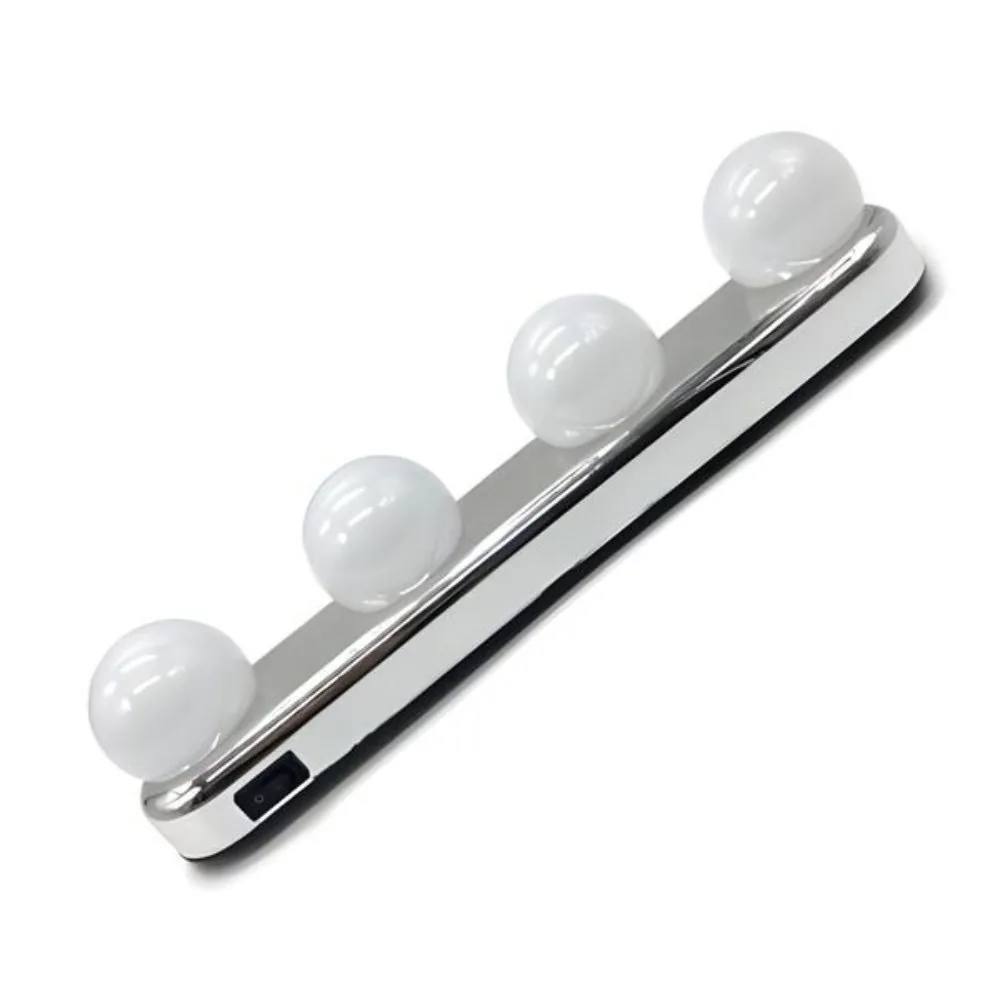 Luz de Espelho Maquiagem Led 4 Lâmpadas Sem Fio