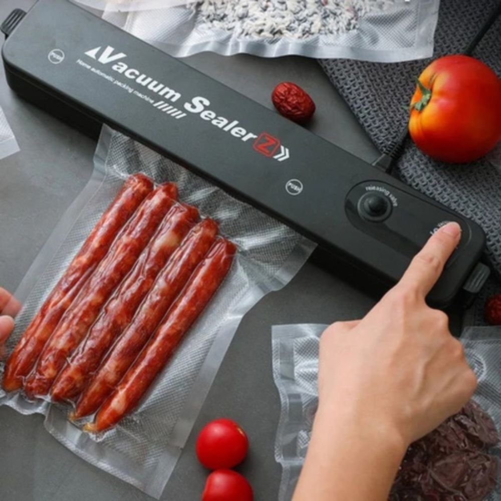 Máquina Seladora a Vácuo Elétrica 90w Conservadora Doméstica de Alimentos 28cm