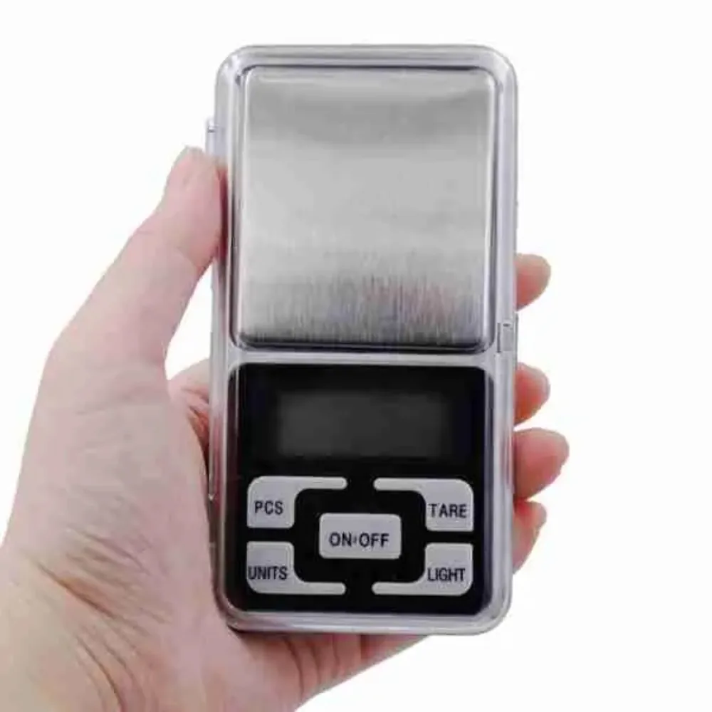 Mini Balança de Bolso Digital de Alta Precisão 0 1g Até 500g