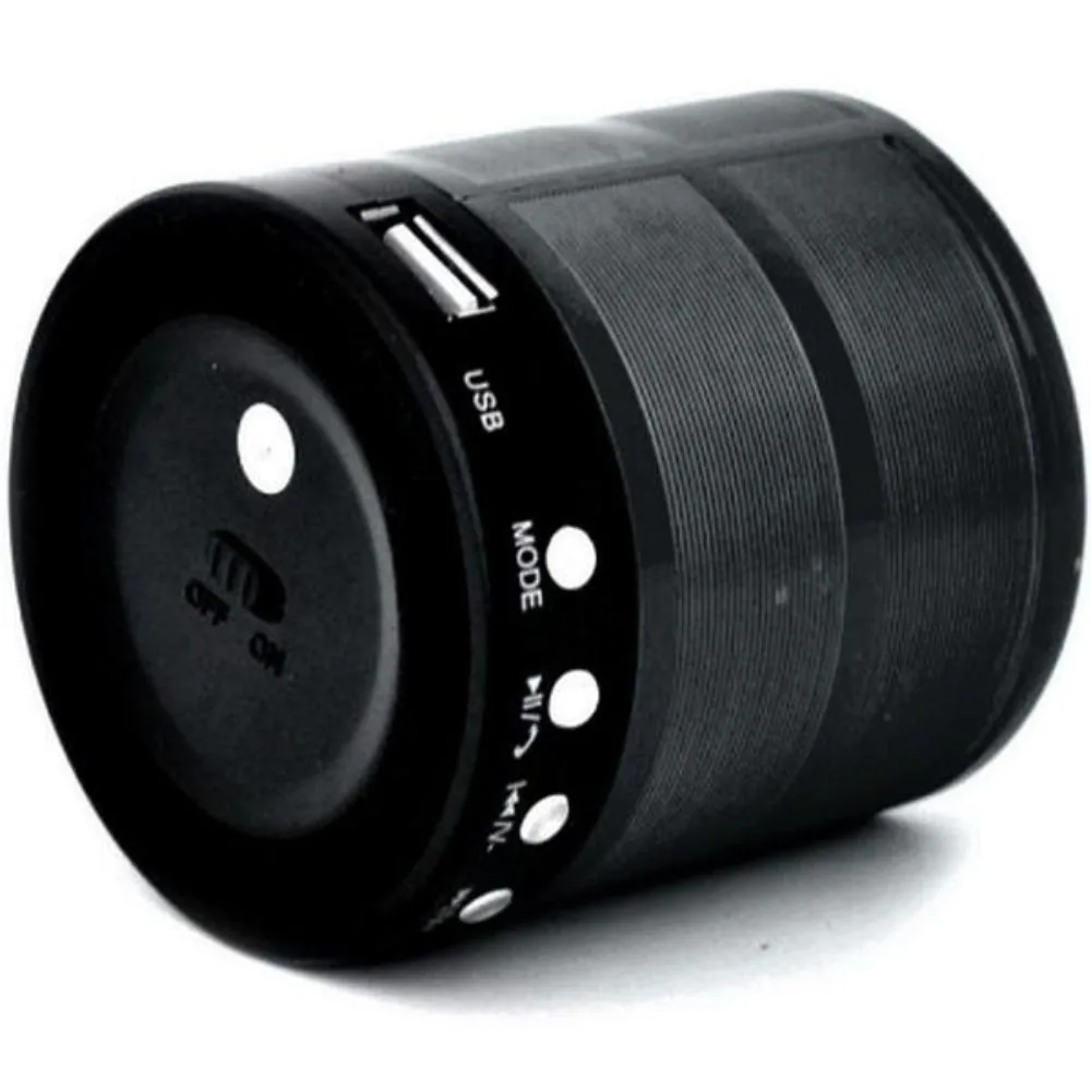 Mini Caixa de Som Speaker Bluetooth Portátil Ws 887 Sortidas