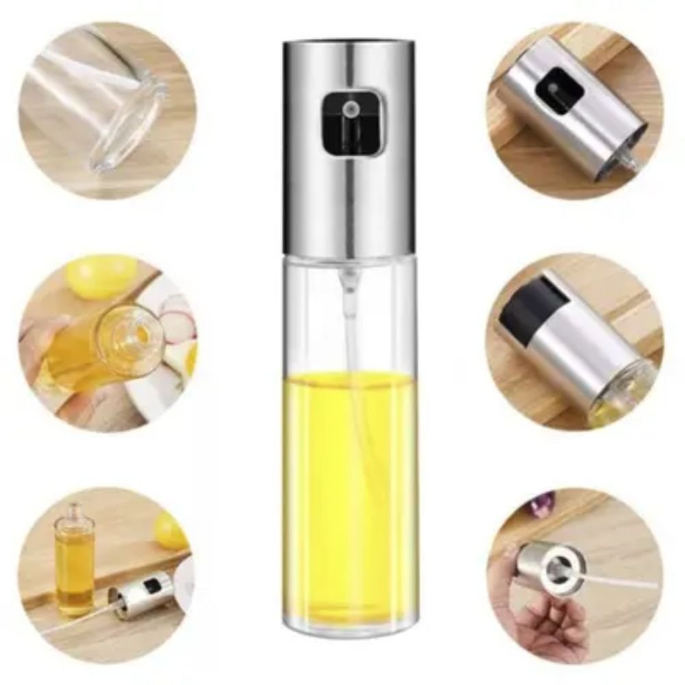 Pulverizador Spray de Azeite e Vinagre 100ml Vidro Tempero Cozinha