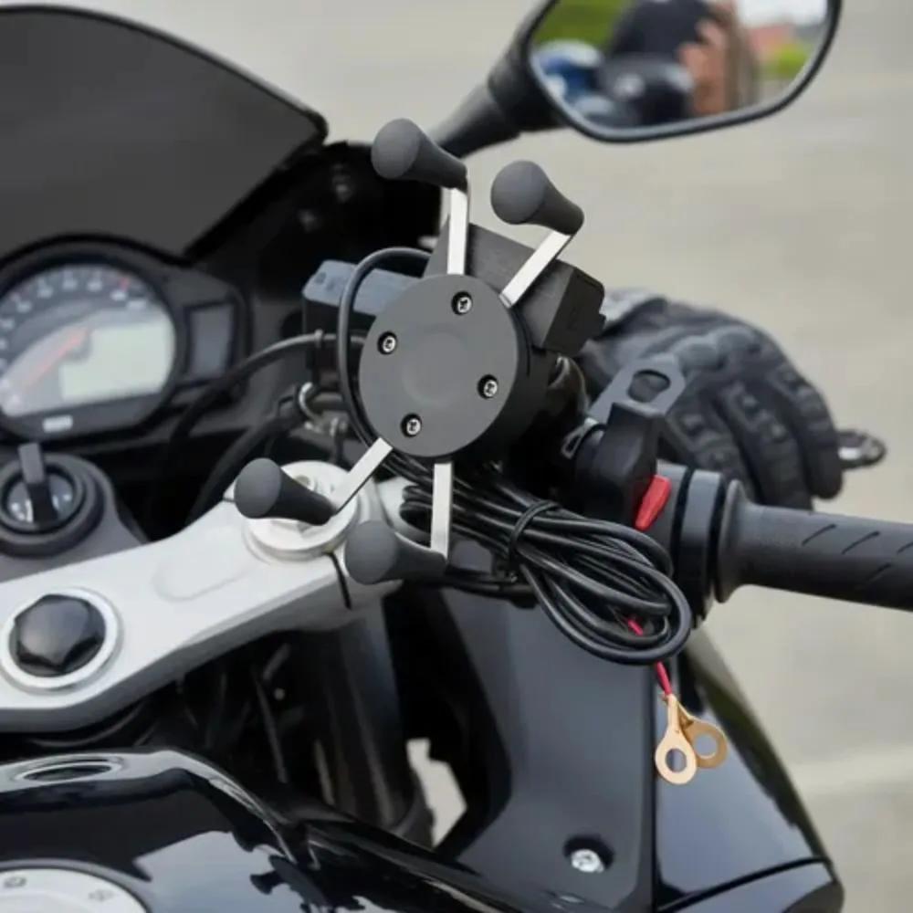 Suporte de Celular com Carregador Usb para Moto Universal a Prova de Água