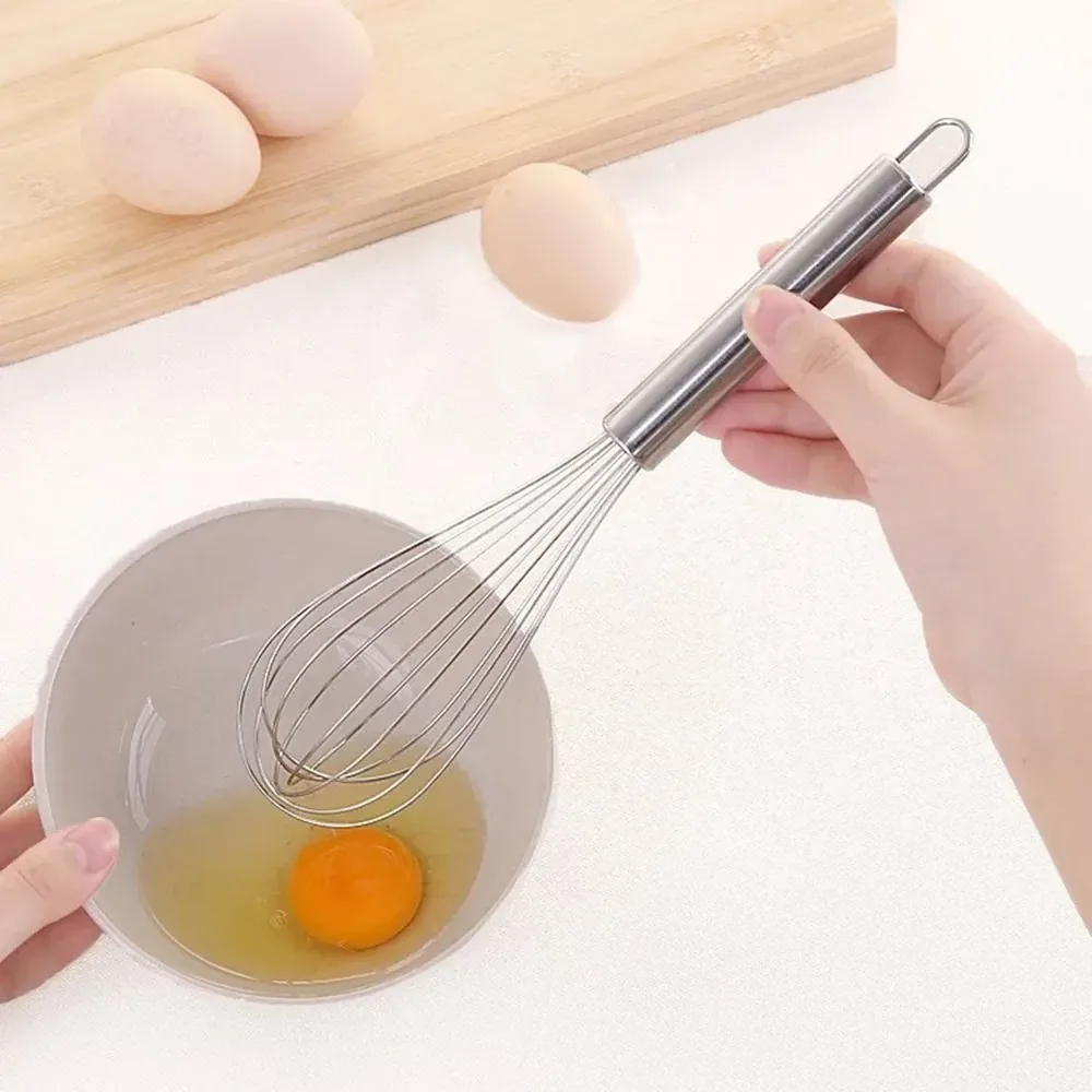 Batedor Manual Inox 25cm Fue Fouet para Ovos e Massas Profissional