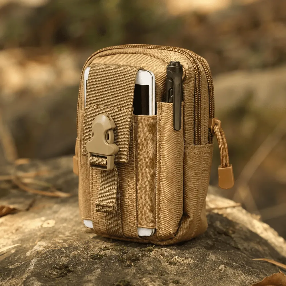 Bolsa Pochete Tática Militar Compacta com Porta Celular