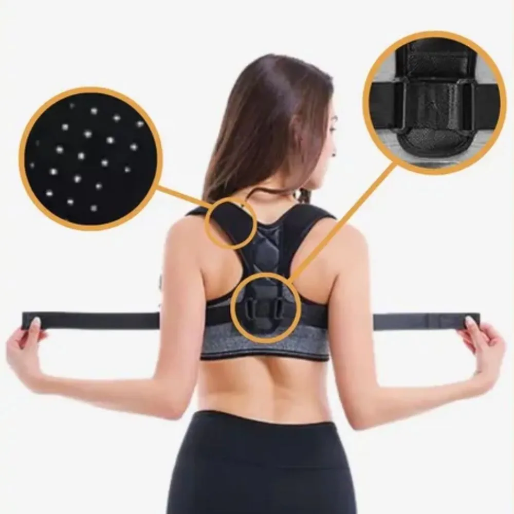 Corretor Postural Ajustável Unissex Alinhamento Ombro Coluna