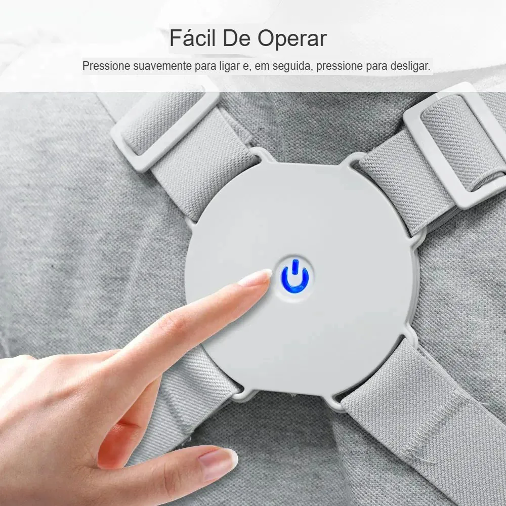 Corretor Postural Inteligente Ajustável com Sensor Vibratório Coluna