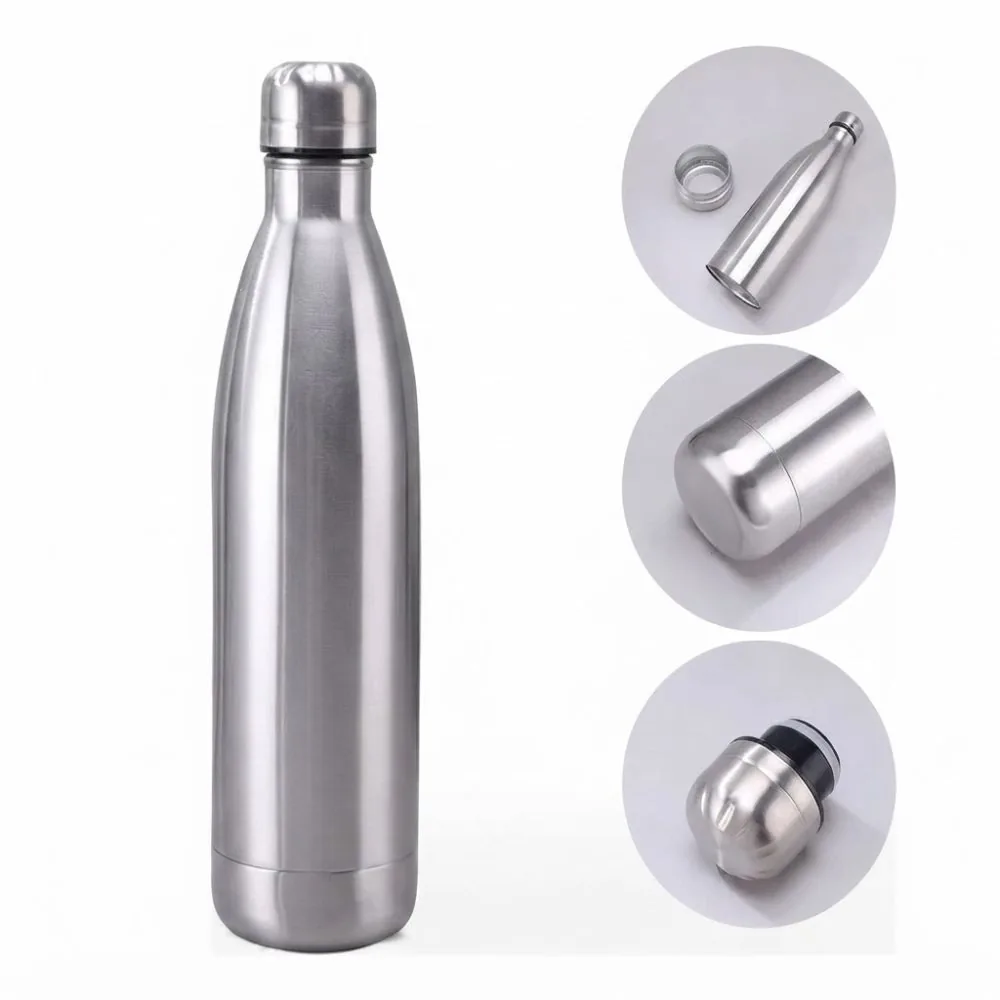 Garrafa Térmica Inox 500ml Parede Dupla a Vácuo Conserva Quente e Frio