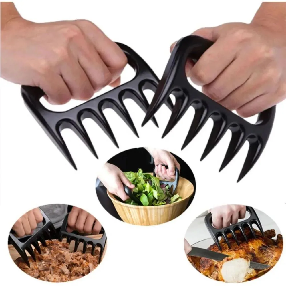Kit 2 Garra Desfiadora para Carne Churrasco Garra de Design Anatômico Urso