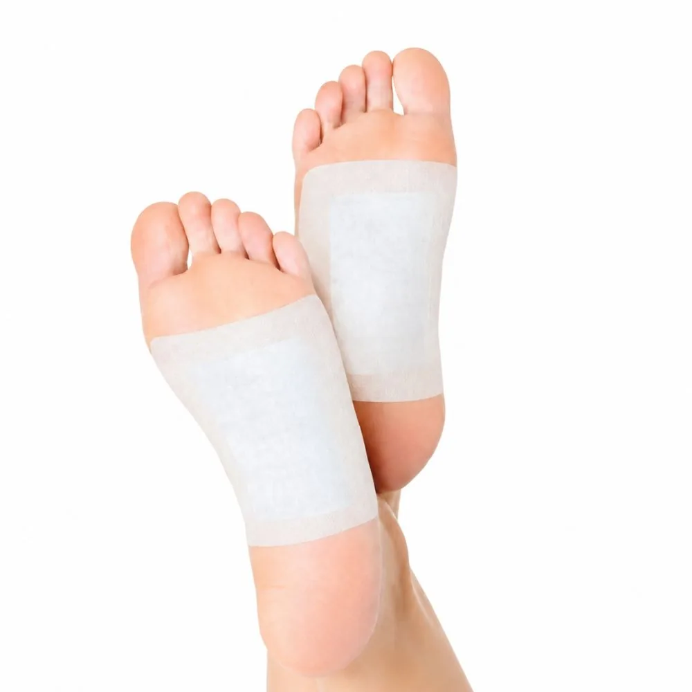 Kit com 10 Adesivos para os Pés Detox Pés Redutor Inchaço Remove Toxinas