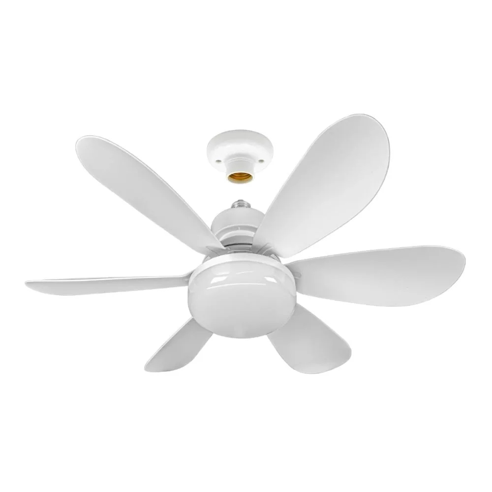 Lâmpada Ventilador de Teto Led 60w com Controle Remoto Pás Retráteis Bivolt