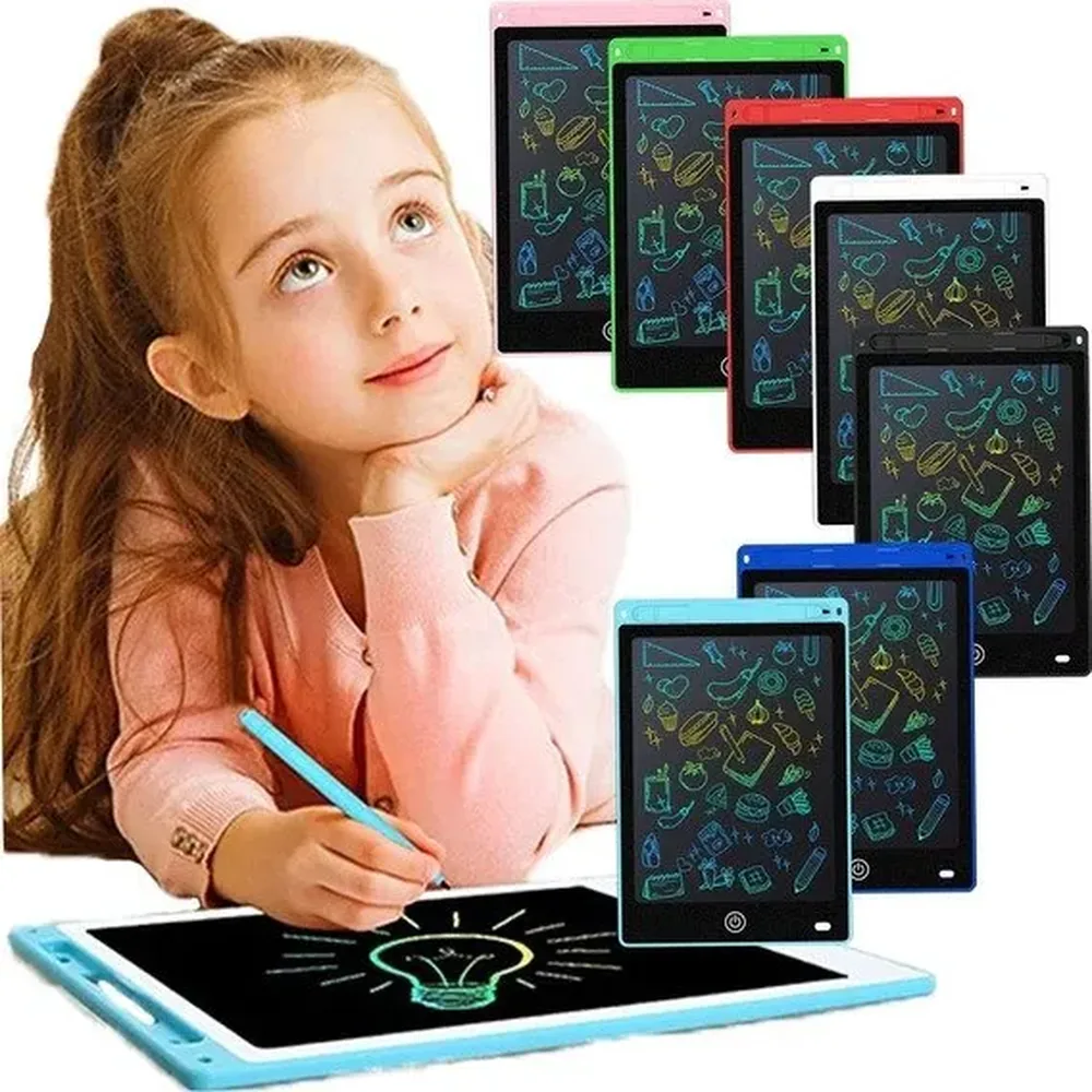 Lousa Mágica Lcd 12 Polegadas Tablet Digital com Escrita Colorida