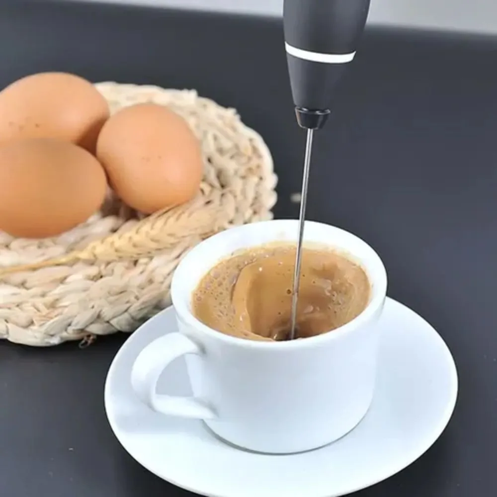 Mini Batedor Elétrico para Café Leite Cappuccino Milk Shake Recarregável