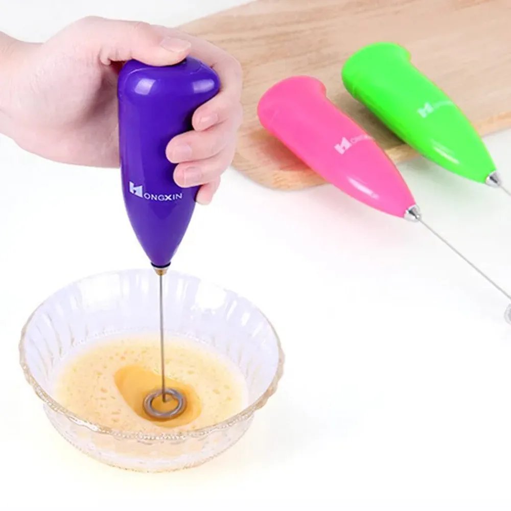Mini Mixer Batedor Misturador de Bebidas Elétrico para Claras Ovos Leite