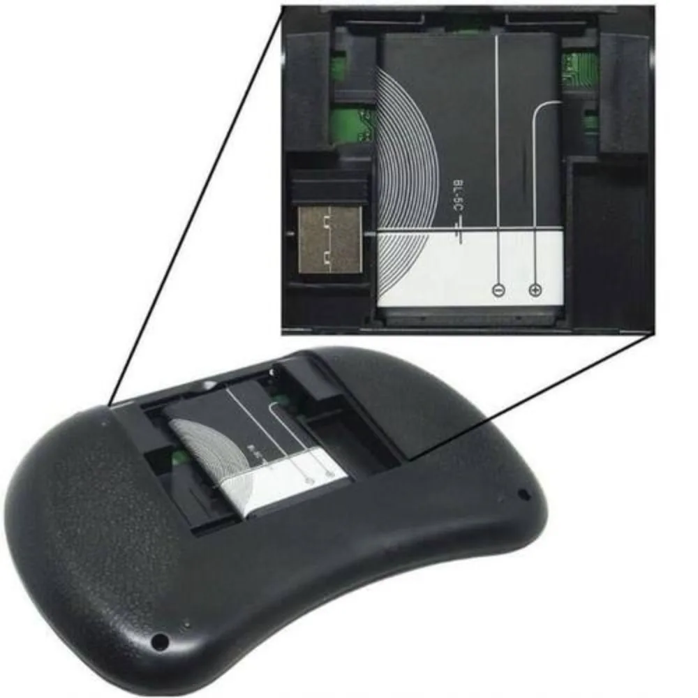 Mini Teclado Sem Fio Ideal para Smart Tv Box Iluminado Luz Led