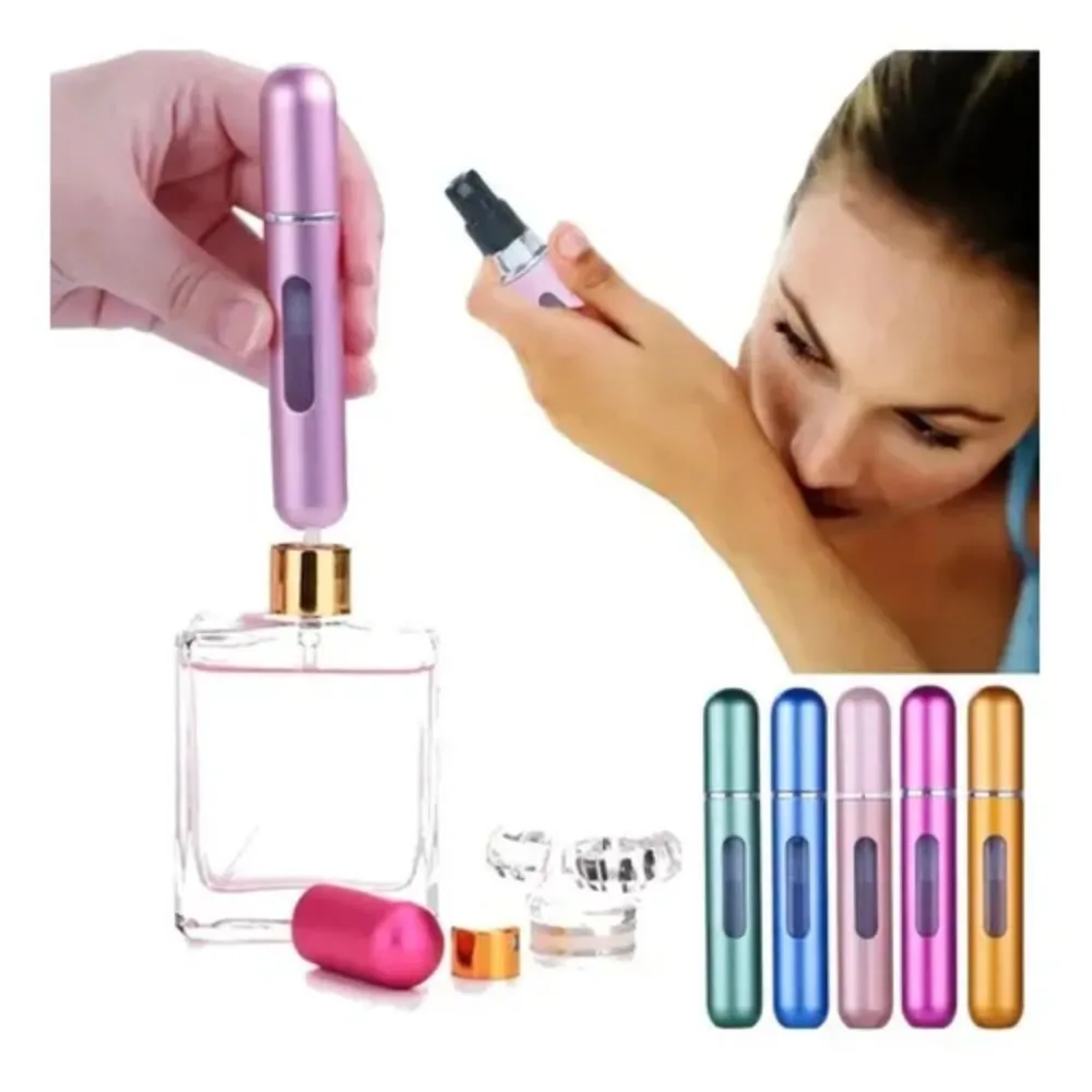 Spray Borrifador Frasco Portátil de Perfume Recarregável Super Prático