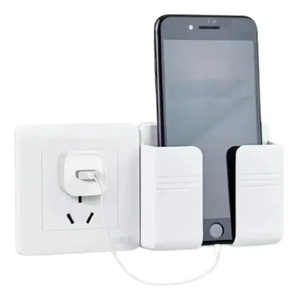 Suporte de Parede Instalação Adesiva Multiuso para Celular Controle Remoto