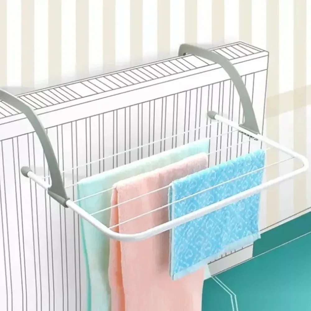 Varal de Parede Portátil e Retrátil Apartamento Sacada Porta